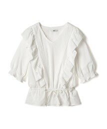 GRL | レースフリルウエストドロストトップス(シャツ/ブラウス)