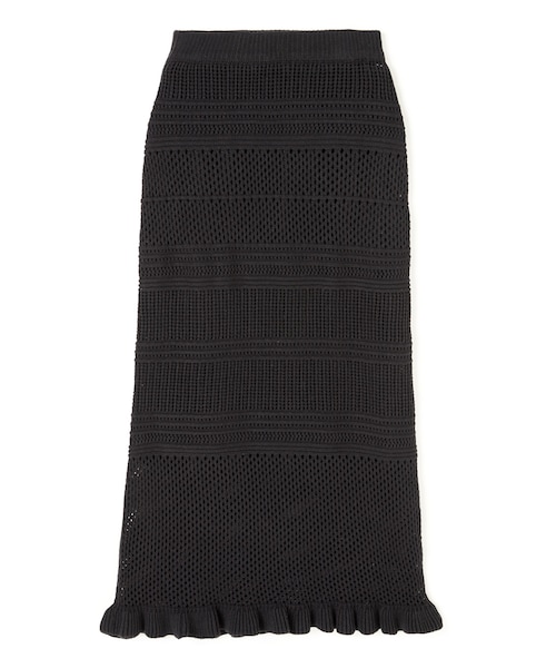 GRL（グレイル）の「透かし編みニットスカート（スカート）」 - WEAR