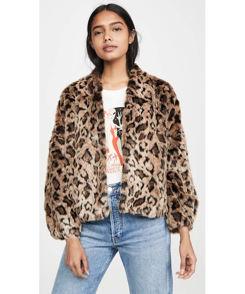 Velvet faux fur jacket Clearance