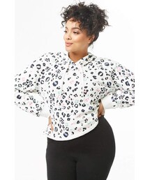 Forever 21 Plus Size Leopard Print Hoodie