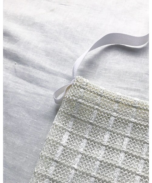 souvenir style_mesh bag_white