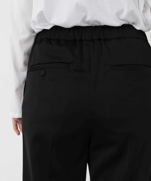 08sircus（ゼロエイトサーカス）の「ウールサテンストレッチイージーパンツ（パンツ・レディース・BLACK・1/MODEL:162cm/kg SIZE:0）」の7枚目の写真