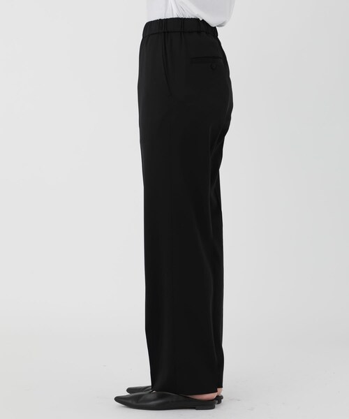 08sircus（ゼロエイトサーカス）の「ウールサテンストレッチイージーパンツ（パンツ・レディース・BLACK・1/MODEL:162cm/kg SIZE:0）」の3枚目の写真