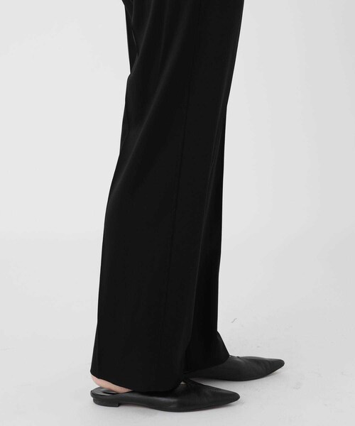 08sircus（ゼロエイトサーカス）の「ウールサテンストレッチイージーパンツ（パンツ・レディース・BLACK・1/MODEL:162cm/kg SIZE:0）」の9枚目の写真