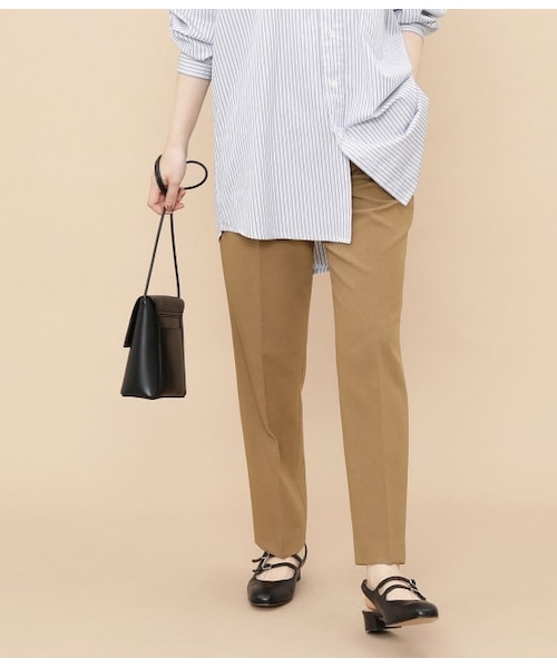 ADAM ET ROPE'（アダムエロペ）の「スリムスラックス（パンツ・レディース・ベージュ/パープル/ブラック・38/34/36）」の2枚目の写真