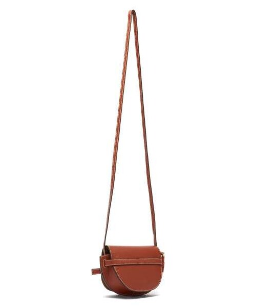 LOEWE（ロエベ）の「Loewe - Gate Mini Leather Cross Body Bag - Womens - Brown（ショルダーバッグ・レディース・Brown・One Size）」の2枚目の写真