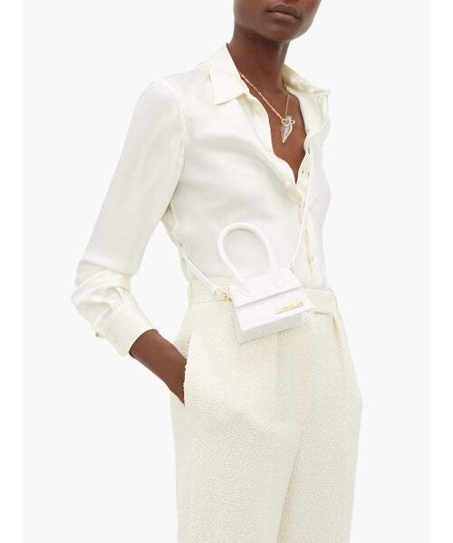 JACQUEMUS（ジャックムス）の「Jacquemus - Le Chiquito Grained Leather Cross Body Bag - Womens - White（ショルダーバッグ・レディース・White・One Size）」の3枚目の写真