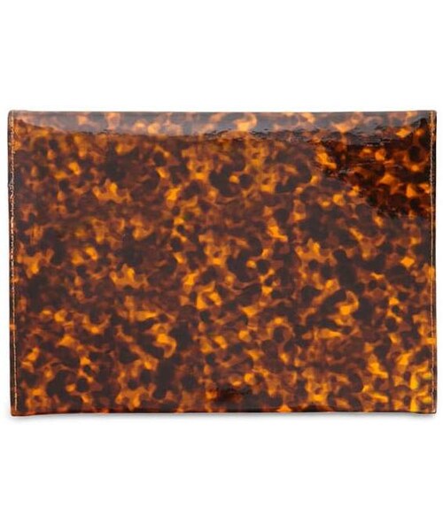 FOREVER 21(フォーエバー トゥエンティーワン)の「Forever 21 Abstract Print Envelope Clutch(クラッチバッグ・レディース・Brown・One Size)」の3枚目の写真