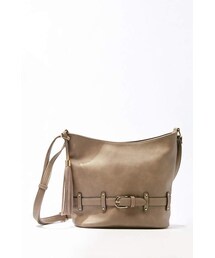 Forever 21 Faux Leather Buckled Crossbody Bag