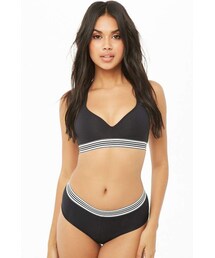 Forever 21 Striped Trim Hipster Panty