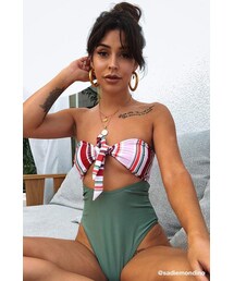 Forever 21 South Beach London Contrast Cutout Swimsuit
