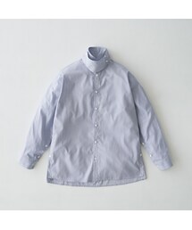 RYO TAKASHIMA | Oversize standcollar slit shirt (Stripe)(シャツ/ブラウス)