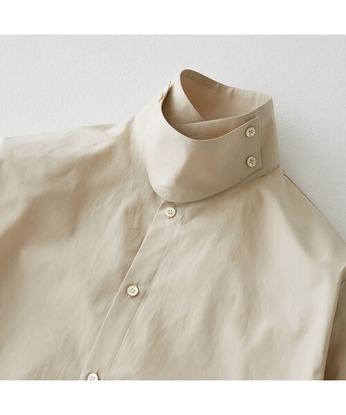 RYO TAKASHIMA(リョウタカシマ)の「Oversize standcollar slit shirt (Stripe)(シャツ/ブラウス・メンズ・その他)」の4枚目の写真