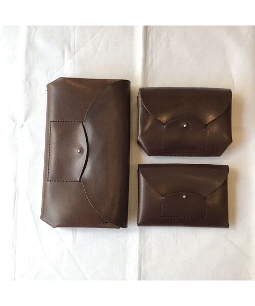 irose（イロセ）の「irose "ric-rac mini wallet" / イロセ"リクラクミニウォレット"（ダークブラウン）（財布・メンズ・その他）」の8枚目の写真