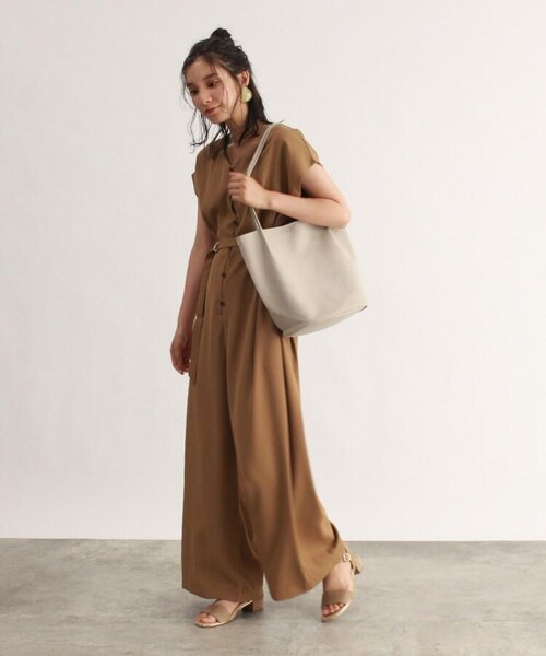 OZOC（オゾック）の「ヌバック風フェイクレザーバケツトートバッグ（バッグ・レディース・グレー(012)/ライトグリーン(021)/ベージュ(052)/ブラック(019)/ブラウン(042)/グレー(パイソン柄)(112)・00）」の15枚目の写真