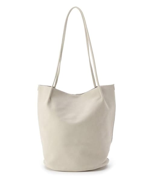 OZOC（オゾック）の「ヌバック風フェイクレザーバケツトートバッグ（バッグ・レディース・グレー(012)/ライトグリーン(021)/ベージュ(052)/ブラック(019)/ブラウン(042)/グレー(パイソン柄)(112)・00）」の7枚目の写真