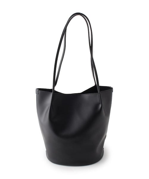 OZOC（オゾック）の「ヌバック風フェイクレザーバケツトートバッグ（バッグ・レディース・グレー(012)/ライトグリーン(021)/ベージュ(052)/ブラック(019)/ブラウン(042)/グレー(パイソン柄)(112)・00）」の4枚目の写真