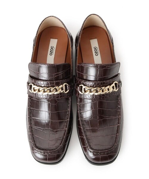 OZOC(オゾック)の「チェーンローファー(シューズ・レディース・ブラック(019)/ブラウン(042)/ブラウン(142)/ベージュ(152)/ブラウン(642)・25(22.5cm)/35(23.5cm)/45(24.5cm)/55(25.5cm))」の9枚目の写真