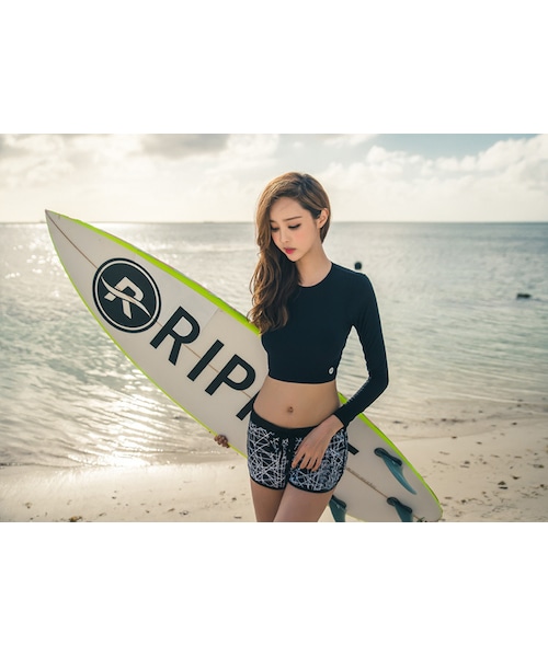 水着・ラッシュガード chris gallagher surfboards no brand（ノーブランド）の「背中 レースアップ ラッシュガード 長袖