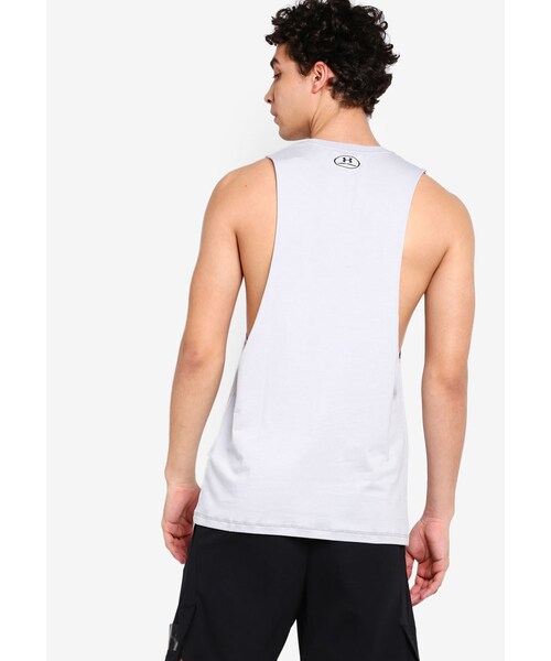 UNDER ARMOUR（アンダーアーマー）の「Project Rock Blood Sweat Respect Tank（その他・Mod Gray Medium Heather/Black・S/M/L/XL）」の2枚目の写真