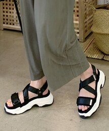 DHOLIC | ベルクロモノトーンサンダル(サンダル)