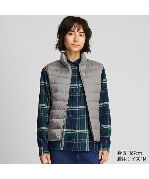 UNIQLO（ユニクロ）の「ウルトラライトダウンベスト（ダウンジャケット/コート・レディース・BLACK 09/OLIVE 57/PINK 12/OFF WHITE 01/NAVY 69/GRAY 07/GRAY 03・L/M/XS/XL/XXL/3XL/S）」の4枚目の写真