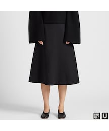 UNIQLO | ジャージーフレアスカート(丈標準73～77cm）(スカート)