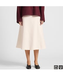 UNIQLO | ジャージーフレアスカート(丈短め68～72cm）(スカート)