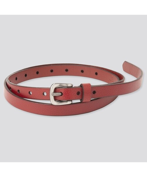 UNIQLO（ユニクロ）の「ヴィンテージスキニーベルト（ベルト・レディース・KHAKI 33/BLUE 62/BROWN 37/RED 15・フリー）」の4枚目の写真