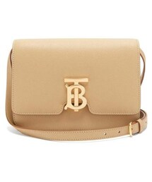 Burberry - Tb Monogram Small Grained Leather Cross Body Bag - Womens - Beige