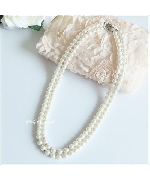 no brand(ノーブランド)の「即日配送 送料無料 パールネックレス フォーマル お呼ばれ 結婚式 披露宴 二次会 謝恩会 発表会 食事会 記念日 emd0122(ネックレス・レディース・その他)」の4枚目の写真