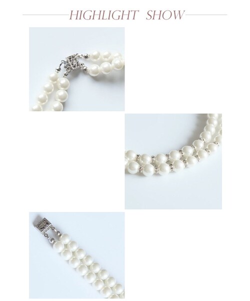 no brand(ノーブランド)の「即日配送 送料無料 パールネックレス フォーマル お呼ばれ 結婚式 披露宴 二次会 謝恩会 発表会 食事会 記念日 emd0122(ネックレス・レディース・その他)」の3枚目の写真