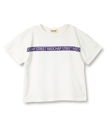 【プチプラ】ラインロゴ半袖Tシャツ