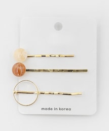 DHOLIC | サークルヘアピン3SET(ヘアピン)