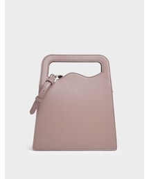 CHARLES & KEITH | Asymmetric-Cut Top Handle Tote Bag(バッグ)