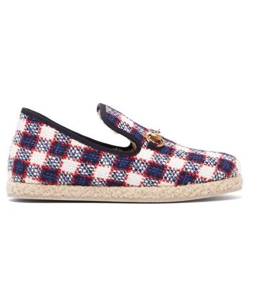 gucci tartan slippers