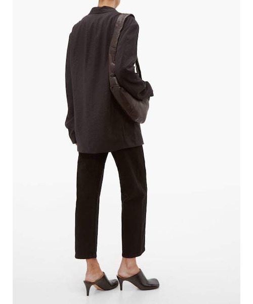 海外限定【LEMAIRE】ダブル◇コットン＆シルク◇ブレザー LEMAIRE ダブルジャケット | ブルー | FARFETCH JP