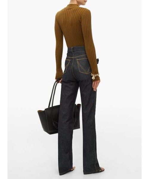 BOTTEGA VENETA（ボッテガヴェネタ）の「Bottega Veneta - High Rise Flared Jeans - Womens - Dark Blue（デニムパンツ・レディース・Blue・38 It/40 It/42 It/44 It/46 It）」の3枚目の写真