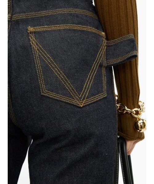 BOTTEGA VENETA（ボッテガヴェネタ）の「Bottega Veneta - High Rise Flared Jeans - Womens - Dark Blue（デニムパンツ・レディース・Blue・38 It/40 It/42 It/44 It/46 It）」の4枚目の写真