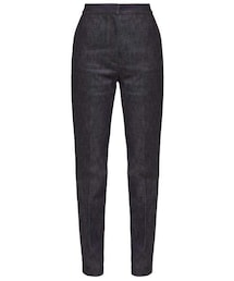 BURBERRY | Burberry - High Rise Applique Leather Monogram Jeans - Womens - Denim(デニムパンツ)