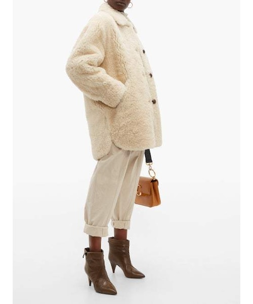 ISABEL MARANT（イザベルマラン）の「Isabel Marant - Sarvey Shearling Jacket - Womens - Ivory（ジャケット/アウター・レディース・White・34 Fr/36 Fr/38 Fr/40 Fr/42 Fr）」の3枚目の写真