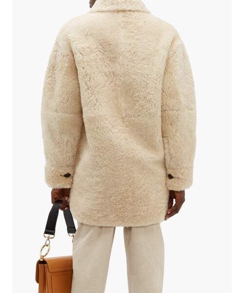 ISABEL MARANT（イザベルマラン）の「Isabel Marant - Sarvey Shearling Jacket - Womens - Ivory（ジャケット/アウター・レディース・White・34 Fr/36 Fr/38 Fr/40 Fr/42 Fr）」の4枚目の写真