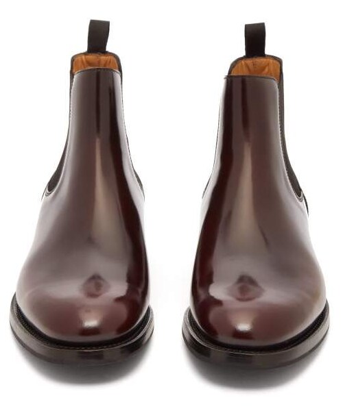 Church's(チャーチ)の「Church's - Monmouth Patent Leather Chelsea Boots - Womens - Burgundy(ブーツ・レディース・Red・37 Eu/it/37.5 Eu/it/38 Eu/it/38.5 Eu/it/39 Eu/it/40.5 Eu/it/41 Eu/it)」の5枚目の写真