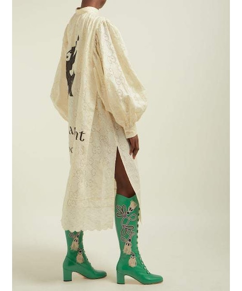 GUCCI（グッチ）の「Gucci - Amaya Embroidered Leather Boots