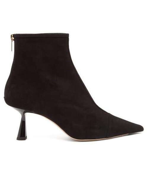 JIMMY CHOO ブーツ ジェミマ アンクルブーツ 65｜ブラック レザー・アンクルブーツ