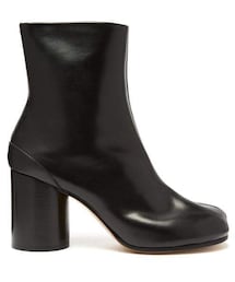 Maison Margiela | Maison Margiela - Tabi Split Toe Leather Ankle Boots - Womens - Black(ブーツ)