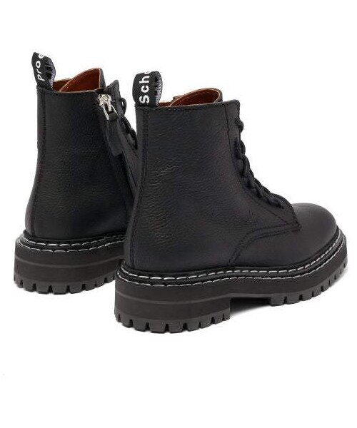 PROENZA SCHOULER(プロエンザ スクーラー)の「Proenza Schouler - Lace Up Leather Ankle Boots - Womens - Black(ブーツ・レディース・Black・34 Eu/it/39 Eu/it/39.5 Eu/it/40 Eu/it/40.5 Eu/it/41 Eu/it/41.5 Eu/it/42 Eu/it)」の2枚目の写真