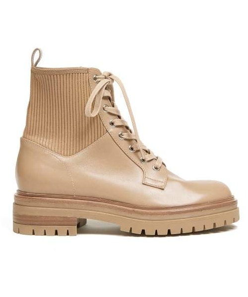 GIANVITO ROSSI ジャンヴィト ロッシ ブーツ37 ベージュ Gianvito 