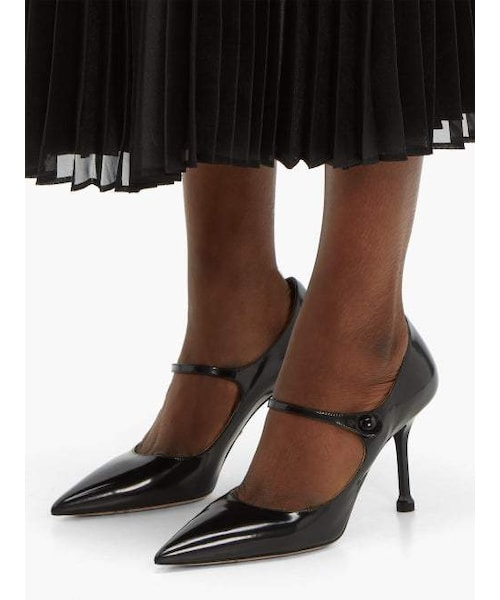 PRADA（プラダ）の「Prada - Pointed Mary Jane Leather Pumps
