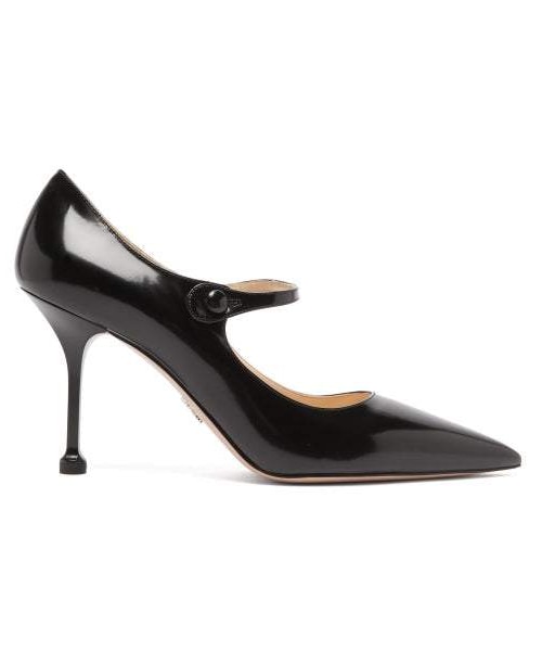 PRADA（プラダ）の「Prada - Pointed Mary Jane Leather Pumps